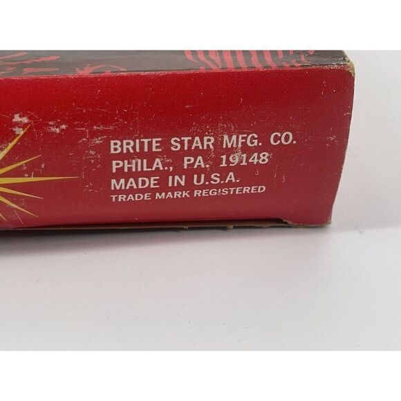 Vintage NOS Brite Star Silver Tinsel Garland 30’ By 1.5” New In Original Box - Picture 4 of 4